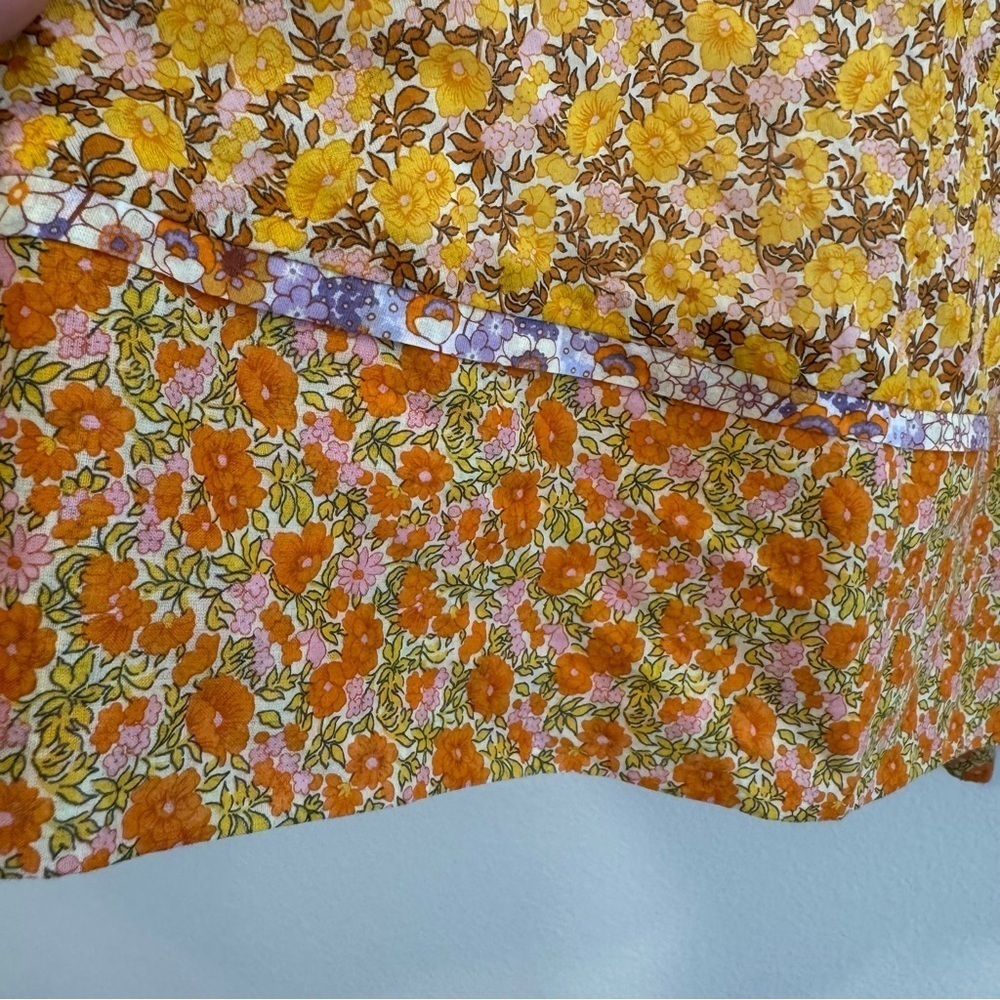 Maje Risso Cutout Floral Dress Long Sleeve Sundress Bishop Sleeves 40EU L US - Picture 10 of 14